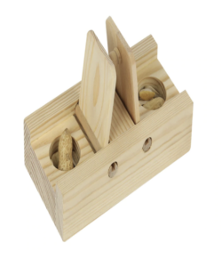 Adventure Bound Wooden Hide a Treat Foraging Parrot Toy
